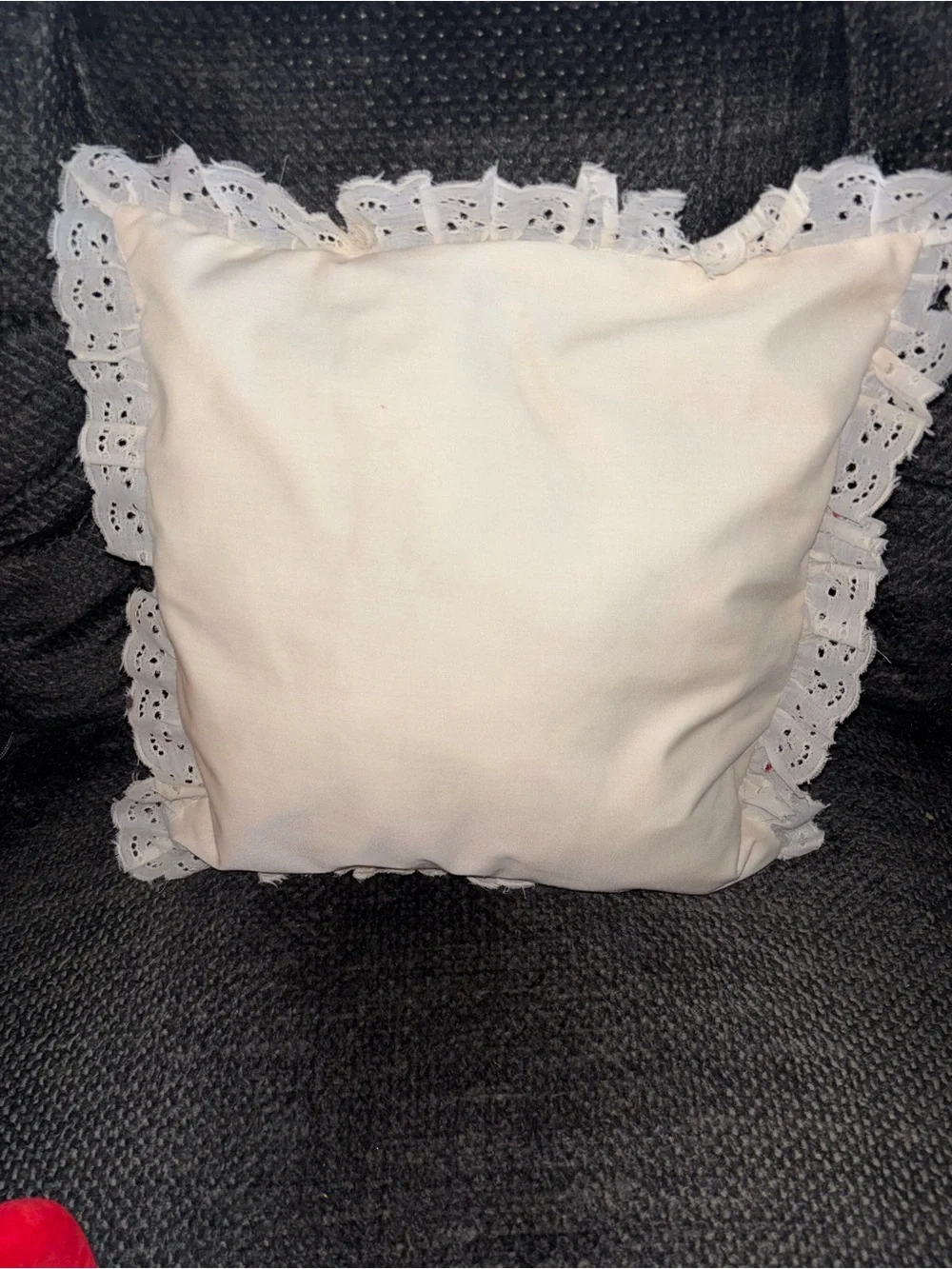 Handmade Precious Moments Embroidered Pillow 12x12